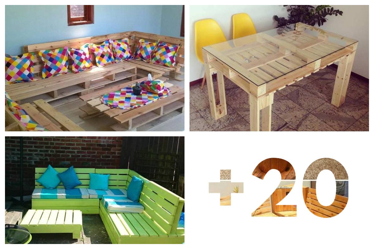 20 Muebles económicos de parihuelas recicladas Pallets Decor